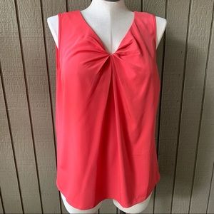 CJ Banks NWT Plus Coral Casual Sleeveless Top Size 1X